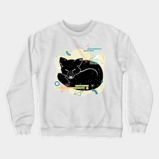 Sleeping Fox illustration Crewneck Sweatshirt